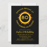 Total Solar Eclipse 4.8.2024 80th Birthday Party  Invitation<br><div class="desc">🎉✨ Double the celebration alert with our Total Solar Eclipse 4.8.2024 80th Birthday Party Invitation! ✨🎉 Join us as we mark two extraordinary occasions in one unforgettable event! 🌒🌞 On April 8th, 2024, not only are we celebrating the incredible milestone of turning 80, but we're also witnessing the awe-inspiring total...</div>