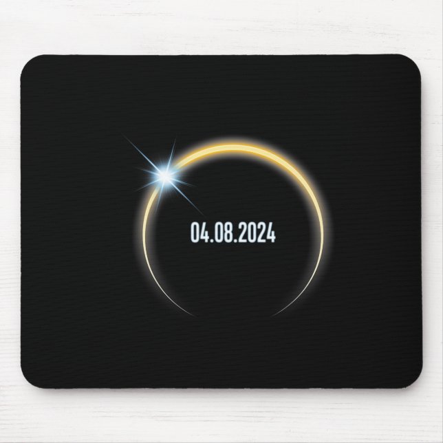 Total Solar Eclipse 4.8.2024  Mouse Mat (Front)