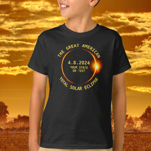 Total Solar Eclipse 8.21.2017 USA Add Your State T-Shirt