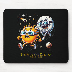 Total Solar Eclipse 8-4-2024 Sun Flees Moon Eclips Mouse Mat