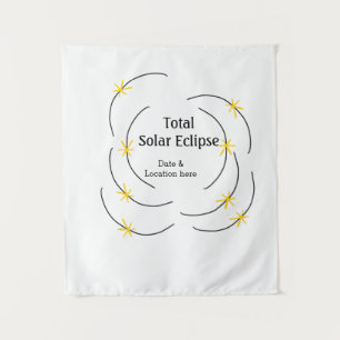 Total solar eclipse add date location half sun pat tapestry