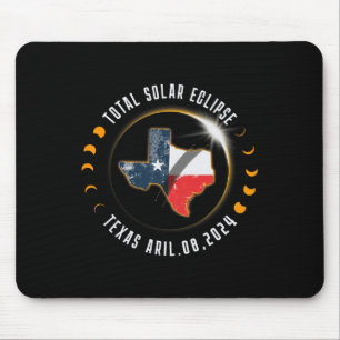 Total Solar Eclipse America Totality Texas 8 April Mouse Mat
