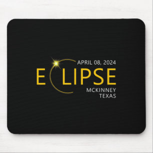 Total Solar Eclipse Apirl 08 2024 Mckinney Texas T Mouse Mat