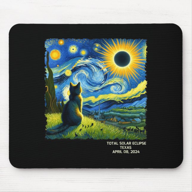 Total Solar Eclipse April 08 Mouse Mat (Front)