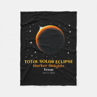 Total Solar Eclipse April 86 Fleece Blanket