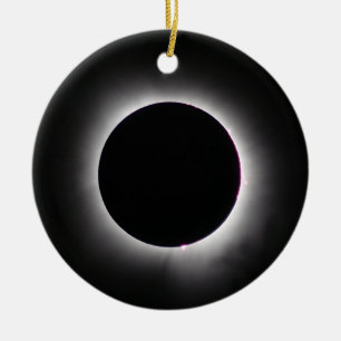 Total Solar Eclipse April 8, 2024 Ceramic Tree Decoration