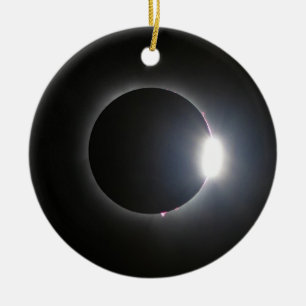Total Solar Eclipse April 8, 2024 Ceramic Tree Decoration