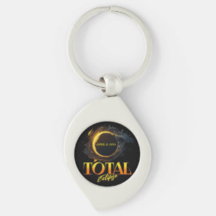 Total Solar Eclipse April 8, 2024 Commemorative  Key Ring