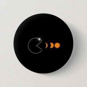 Total Solar Eclipse April 8 2024 Fun Phases Totali 6 Cm Round Badge