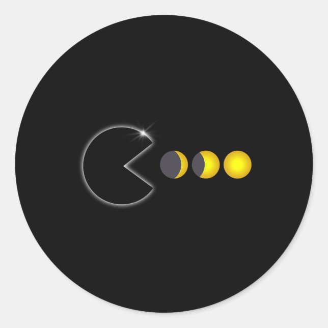 Total Solar Eclipse April 8 2024 Fun Phases Totali Classic Round Sticker (Front)