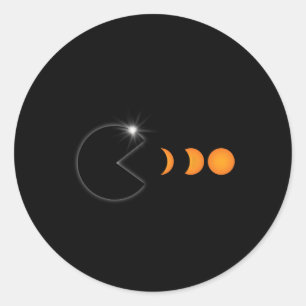 Total Solar Eclipse April 8 2024 Fun Phases Totali Classic Round Sticker