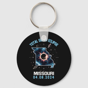 Total Solar Eclipse April 8 2024 Missouri Totality Key Ring