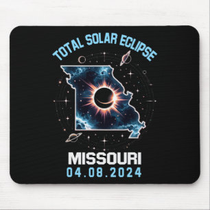Total Solar Eclipse April 8 2024 Missouri Totality Mouse Mat