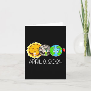 Total Solar Eclipse April 8 2024 Moon Astronomy Sp Card