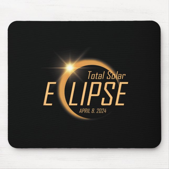Total Solar Eclipse April 8 2024 Totality Astronom Mouse Mat (Front)