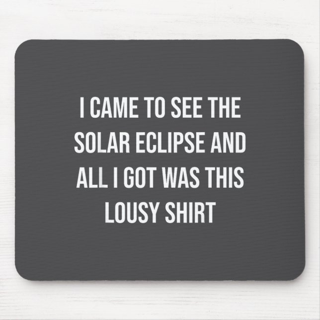 Total Solar Eclipse April 8 Illustration Mouse Mat (Front)