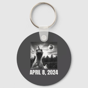 Total Solar Eclipse April 8 Key Ring