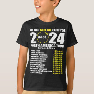 Total Solar Eclipse April 8 Path Of The Eclipse 3  T-Shirt