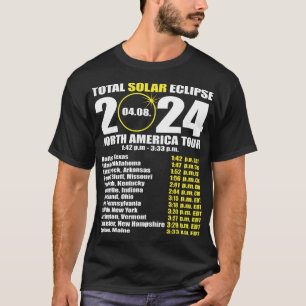 Total Solar Eclipse April 8 Path Of The Eclipse 3  T-Shirt