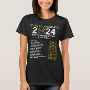 Total Solar Eclipse April 8 Path Of The Eclipse T-Shirt