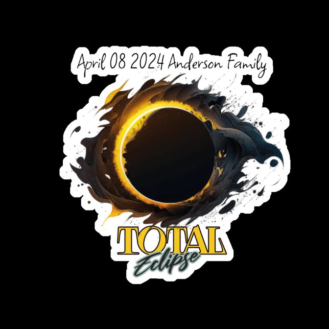 Total Solar Eclipse April 8th 2024 Family Name  (Creator Uploaded)