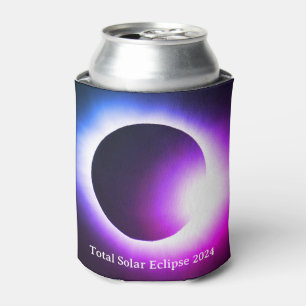 Total solar eclipse April 8th 2024 moon sun Can Cooler