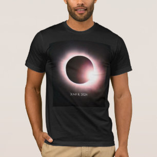 Total solar eclipse april 8th  2024 moon sun T-Shirt
