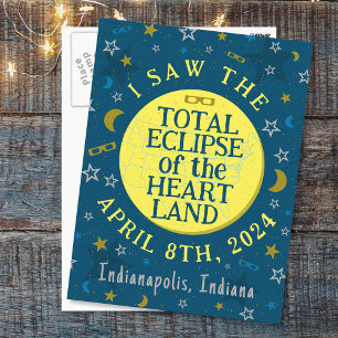 Total Solar Eclipse April 8th 2024 Souvenir Custom Postcard