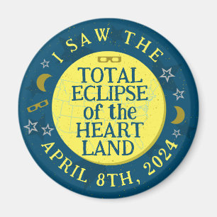 Total Solar Eclipse April 8th 2024 Viewer Souvenir Magnet