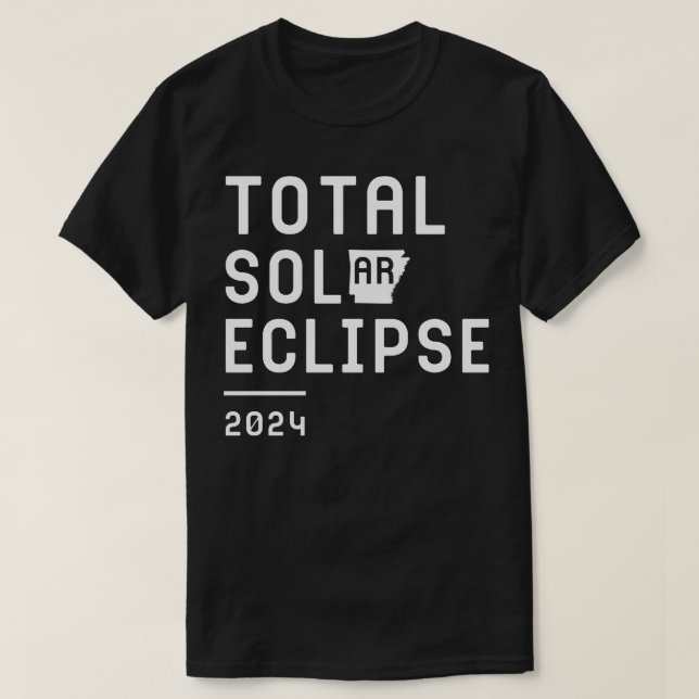 Total Solar Eclipse Arkansas TShirt (Design Front)