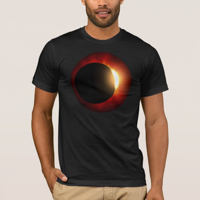 Total Solar Eclipse Astronomer Fire Ring T-Shirt (Front)