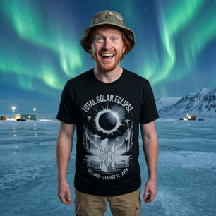 Total Solar Eclipse August 12,2026 Bigfoot Alien  T-Shirt