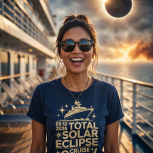 Total Solar Eclipse August 12,2026 Cruise Squad T-Shirt