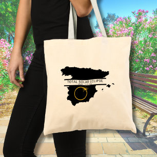 Total Solar Eclipse August 2026 – Spain Custom Tote Bag
