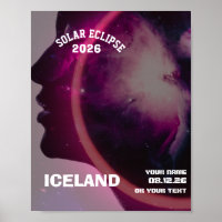 Total solar eclipse August 2026 text personalised