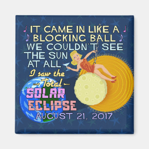 Total Solar Eclipse August 21 2017 American Funny Magnet