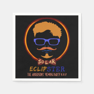 Total Solar Eclipse August 21 2017 Funny Hipster Napkin
