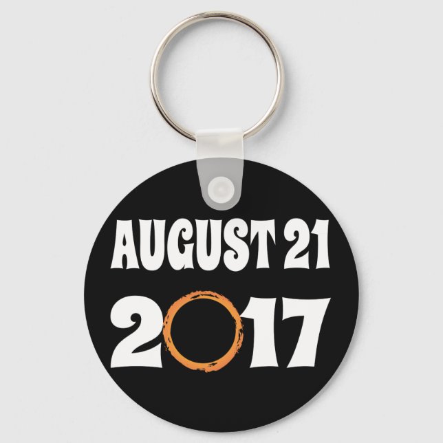 Total Solar Eclipse August 21 2017 Key Ring (Front)