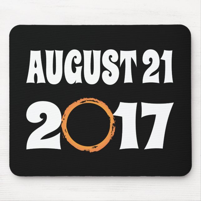 Total Solar Eclipse August 21 2017 Mouse Mat (Front)