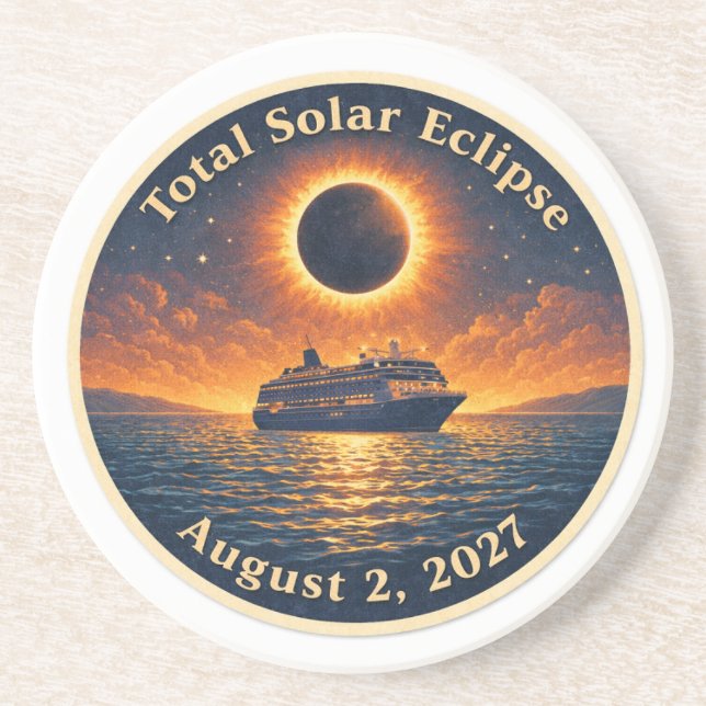 Total Solar Eclipse August 2 2027 cruise ship  Coaster (Front)