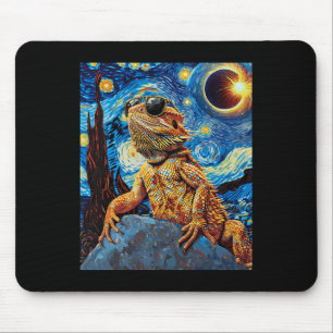 Total Solar Eclipse Bearded Dragon Mouse Mat