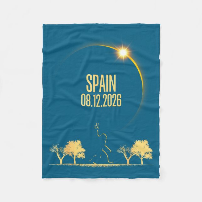 Total Solar Eclipse Bigfoot 08 Fleece Blanket (Front)