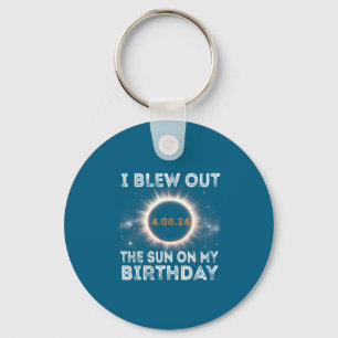 Total Solar Eclipse Birthday 4 Key Ring