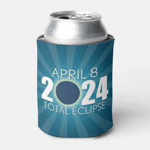 Total Solar Eclipse - Blue Design Can Cooler