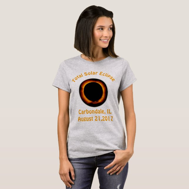 Total Solar Eclipse (  Carbondale, IL ) T-Shirt (Front Full)