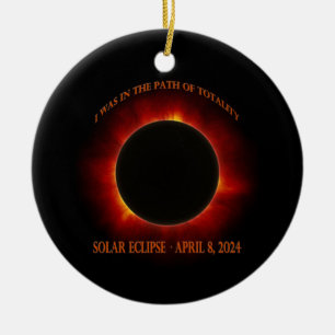 Total Solar Eclipse Ceramic Tree Decoration