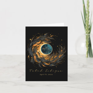 Total Solar Eclipse Chaser Fan Watching Shirt Apri Card