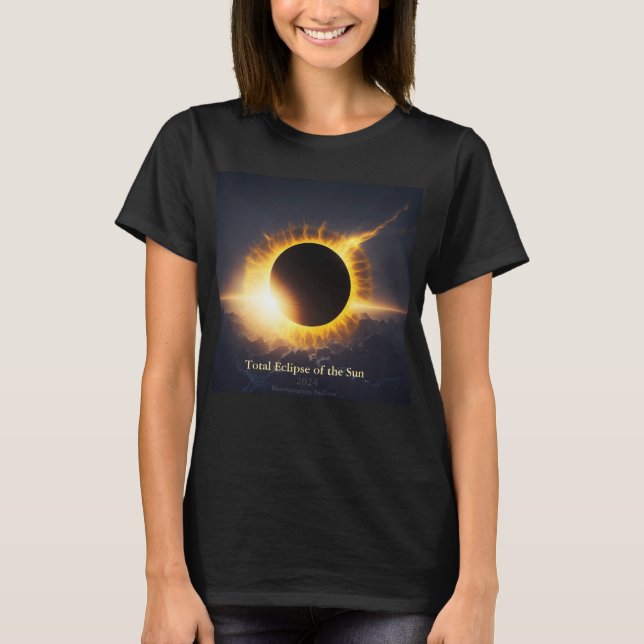 Total Solar Eclipse City Name Year Festival Event  T-Shirt (Front)