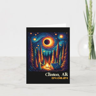 Total Solar Eclipse Clinton Arkansas Card