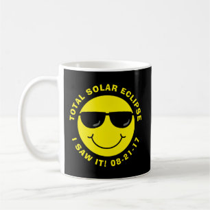 Total Solar Eclipse Cool Emoji Face Coffee Mug